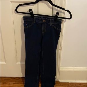 Blue straight led youth girls jeans